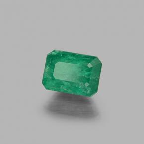 Émeraude vert naturelle taille émeraude, 0,71 ct, I1