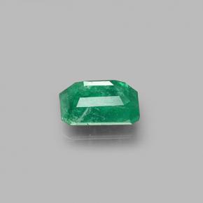 Émeraude vert naturelle taille émeraude, 0,71 ct, I1