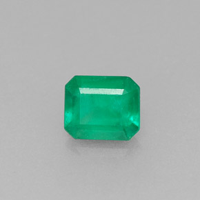Émeraude Vert naturelle Taille émeraude, 0.34 ct, I1