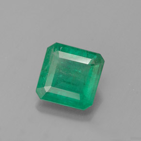 Émeraude vert naturelle taille émeraude, 0,97 ct, SI-I1