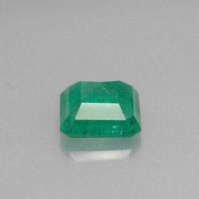 Émeraude vert naturelle taille émeraude, 0,97 ct, SI-I1