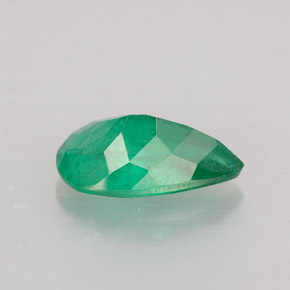 Émeraude vert naturelle en forme de poire, 0,90 ct, SI