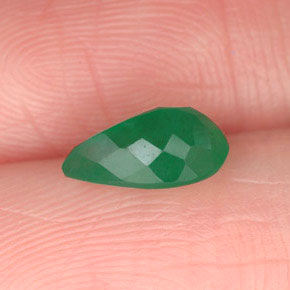 Émeraude Vert naturelle En forme de poire, 0.75 ct, I1