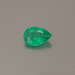 Émeraude vert naturelle en forme de poire, 0,36 ct, SI-I1