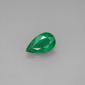 Émeraude Vert naturelle En forme de poire, 0.66 ct, SI-I1