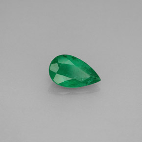 Émeraude Vert naturelle En forme de poire, 0.66 ct, SI-I1
