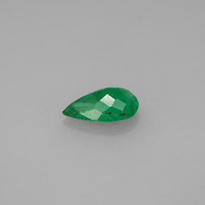 Émeraude Vert naturelle En forme de poire, 0.66 ct, SI-I1