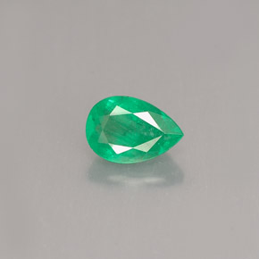 Émeraude Vert naturelle En forme de poire, 0.45 ct, SI-I1