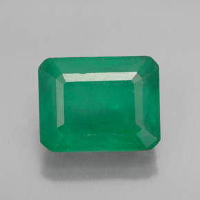 Émeraude Vert naturelle Taille émeraude, 3.75 ct, SI-I1