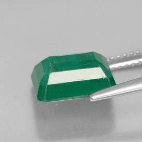 Émeraude vert naturelle taille émeraude, 2,98 ct, SI-I1