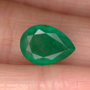 Émeraude vert naturelle en forme de poire, 2,32 ct, SI-I1