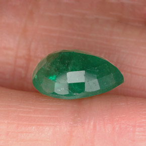 Émeraude vert naturelle en forme de poire, 2,32 ct, SI-I1