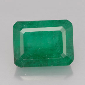 Émeraude vert naturelle taille émeraude, 4,52 ct, SI-I1