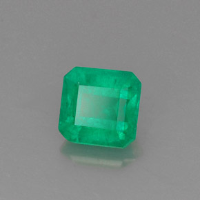 Émeraude vert naturelle taille émeraude, 0,88 ct, SI-I1