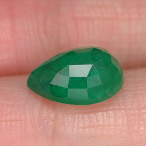 Émeraude vert naturelle en forme de poire, 2,53 ct, SI