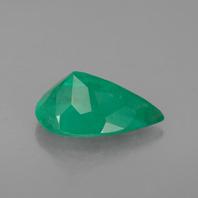 Émeraude Vert naturelle En forme de poire, 1.40 ct, I1