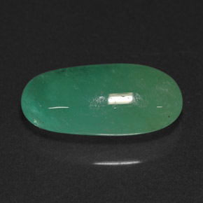 Émeraude Vert naturelle Coupe ovale, 4.49 ct, Translucide