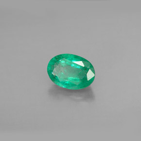 Émeraude vert naturelle coupe ovale, 1,00 ct, SI-I1