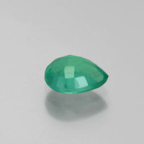 Émeraude vert naturelle en forme de poire, 0,79 ct, VS-SI