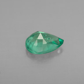 Émeraude vert naturelle en forme de poire, 0,91 ct, VS-SI