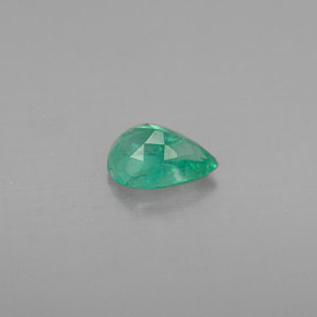 Émeraude vert naturelle en forme de poire, 0,41 ct, VS-SI