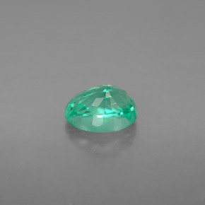 Émeraude vert naturelle coupe ovale, 1,20 ct, SI-I1