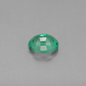 Émeraude vert naturelle coupe ovale, 0,51 ct, VS-SI