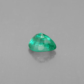 Émeraude vert naturelle en forme de poire, 0,40 ct, VS-SI