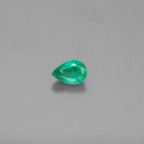 Émeraude vert naturelle en forme de poire, 0,43 ct, SI