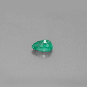 Émeraude vert naturelle en forme de poire, 0,43 ct, SI
