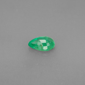 Émeraude vert naturelle en forme de poire, 0,39 ct, VS-SI
