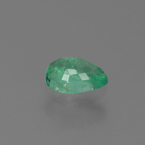 Émeraude vert naturelle en forme de poire, 0,43 ct, VS-SI