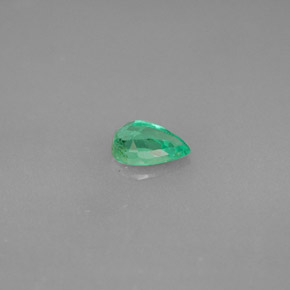 Émeraude vert naturelle en forme de poire, 0,35 ct, VS-SI
