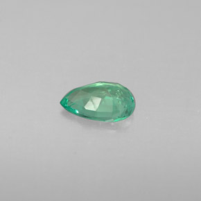 Émeraude vert naturelle en forme de poire, 0,28 ct, VS-SI