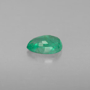 Émeraude vert naturelle en forme de poire, 0,39 ct, VS-SI