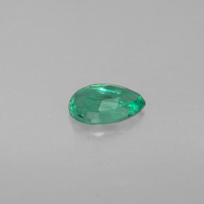 Émeraude vert naturelle en forme de poire, 0,32 ct, VS-SI
