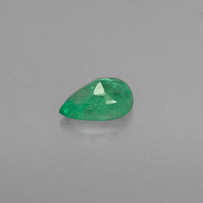 Émeraude vert naturelle en forme de poire, 0,35 ct, VS-SI