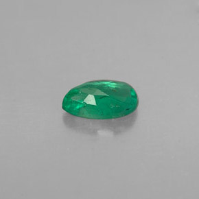 Émeraude vert naturelle en forme de poire, 0,33 ct, VS-SI