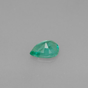 Émeraude vert naturelle en forme de poire, 0,34 ct, VS-SI