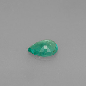 Émeraude vert naturelle en forme de poire, 0,34 ct, VS-SI