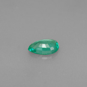 Émeraude vert naturelle en forme de poire, 0,32 ct, VS-SI