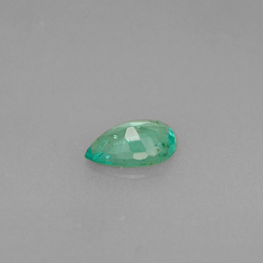 Émeraude vert naturelle en forme de poire, 0,29 ct, VS-SI