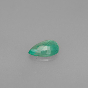 Émeraude vert naturelle en forme de poire, 0,33 ct, VS-SI