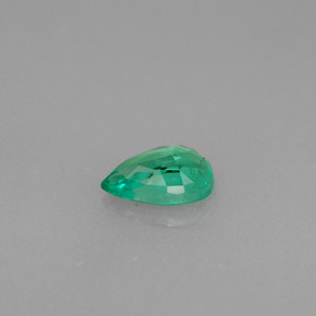 Émeraude vert naturelle en forme de poire, 0,34 ct, VS-SI