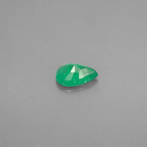 Émeraude vert naturelle en forme de poire, 0,33 ct, VS-SI