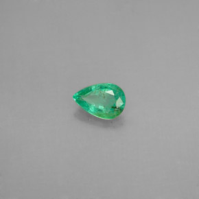 Émeraude vert naturelle en forme de poire, 0,31 ct, SI