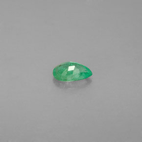 Émeraude vert naturelle en forme de poire, 0,31 ct, SI