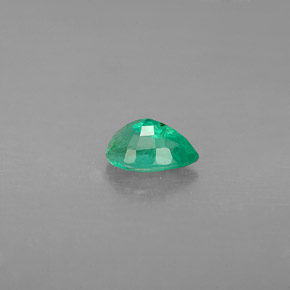 Émeraude vert naturelle en forme de poire, 0,43 ct, VS-SI