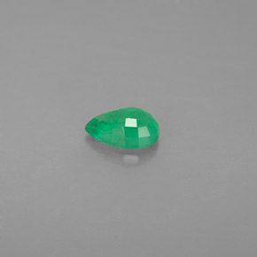 Émeraude vert naturelle en forme de poire, 0,35 ct, SI
