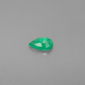 Émeraude vert naturelle en forme de poire, 0,31 ct, SI-I1